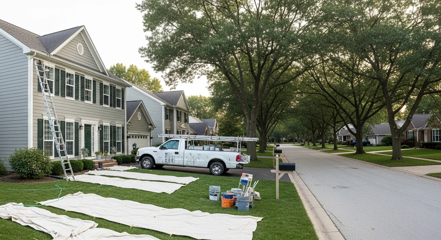 Residential street in Burridge with mature trees and well-maintained single-family homes.